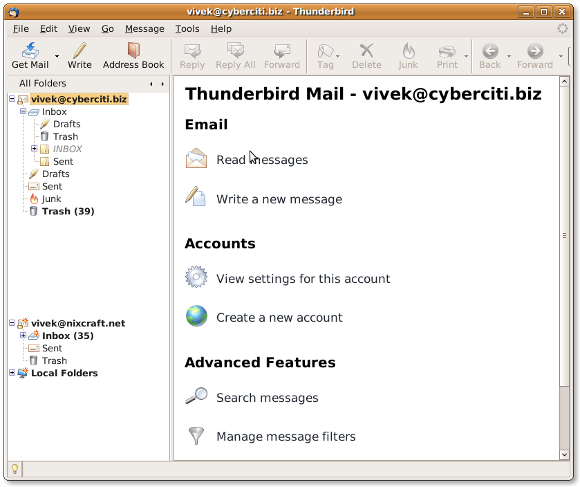 thunderbird meilleur client email pour Linux Windows et Mac OS X