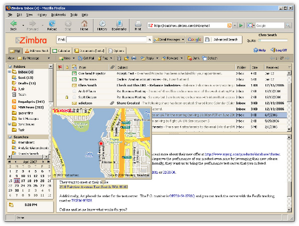 zimbra meilleur client email pour Linux Windows et Mac OS X